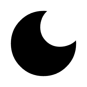 Dark Mode Fill Icon from Outlined Fill - Material Symbols Set