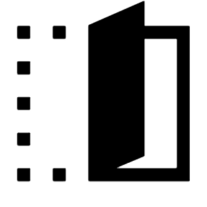 Devices Fold Fill Icon from Sharp Fill - Material Symbols Set