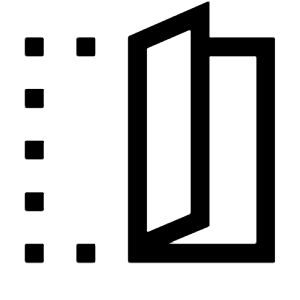 Devices Fold Icon from Sharp Line - Material Symbols Set