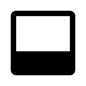 Dock To Bottom Fill Icon from Outlined Fill - Material Symbols Set