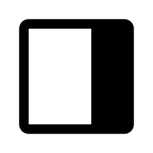 Dock To Left Fill Icon from Outlined Fill - Material Symbols Set