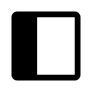 Dock To Right Fill Icon from Rounded Fill - Material Symbols Set