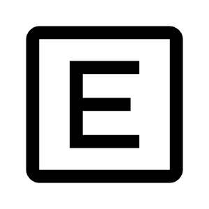 E Mobiledata Badge Icon from Outlined Line - Material Symbols Set