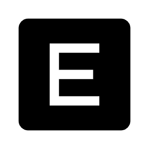 E Mobiledata Badge Fill Icon from Outlined Fill - Material Symbols Set