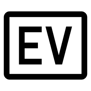 Ev Mobiledata Badge Icon from Outlined Line - Material Symbols Set