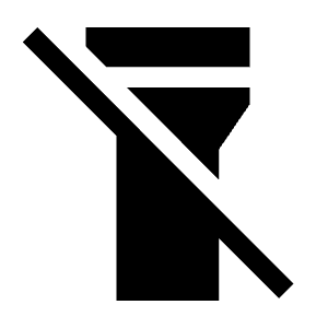 Flashlight Off Fill Icon from Outlined Fill - Material Symbols Set
