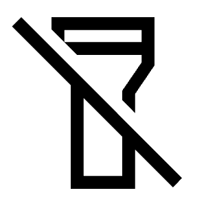 Flashlight Off Icon from Sharp Line - Material Symbols Set
