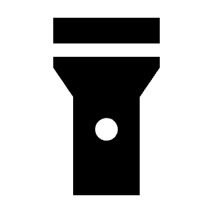 Flashlight On Fill Icon from Outlined Fill - Material Symbols Set