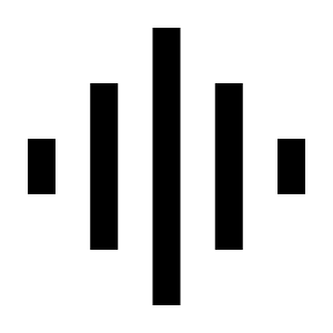 Graphic Eq Icon from Outlined Line - Streamline Material Free Set