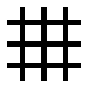 Grid 4x4 Fill Icon from Sharp Fill - Material Symbols Set