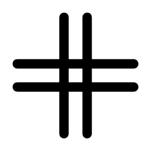 Grid Goldenratio Icon from Rounded Line - Material Symbols Set