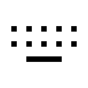 Keyboard Keys Icon from Sharp Line - Material Symbols Set