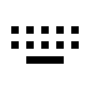 Keyboard Keys Fill Icon from Sharp Fill - Material Pro Free Set