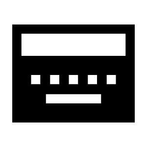 Keyboard Onscreen Fill Icon from Sharp Fill - Material Symbols Set