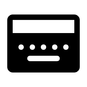Keyboard Onscreen Fill Icon from Rounded Fill - Material Symbols Set