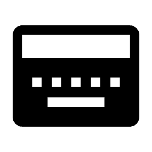 Keyboard Onscreen Fill Icon from Outlined Fill - Material Symbols Set