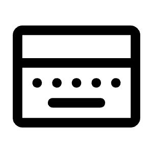 Keyboard Onscreen Icon from Rounded Line - Material Symbols Set