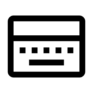 Keyboard Onscreen Icon from Outlined Line - Material Symbols Set