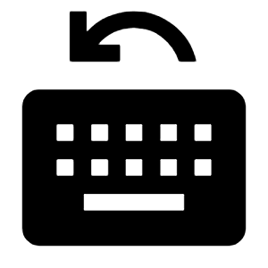 Keyboard Previous Language Fill Icon from Outlined Fill - Material Symbols Set