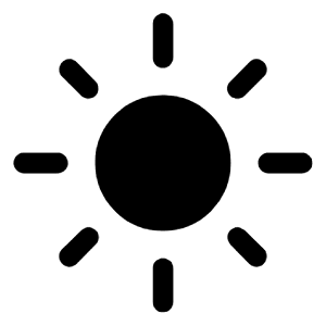 Light Mode Fill Icon from Rounded Fill - Material Symbols Set