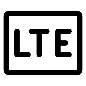 Lte Mobiledata Badge Icon from Rounded Line - Material Symbols Set