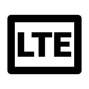 Lte Mobiledata Badge Icon from Outlined Line - Streamline Material Free Set