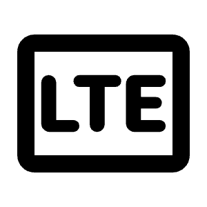 Lte Mobiledata Badge Icon from Rounded Line - Material Pro Free Set