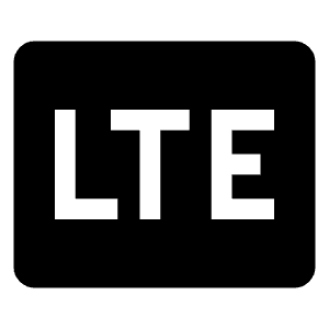 Lte Mobiledata Badge Fill Icon from Outlined Fill - Material Symbols Set