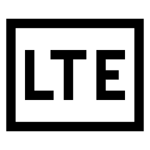 Lte Mobiledata Badge Icon from Sharp Line - Material Symbols Set
