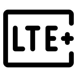 Lte Plus Mobiledata Badge Icon from Rounded Line - Material Symbols Set