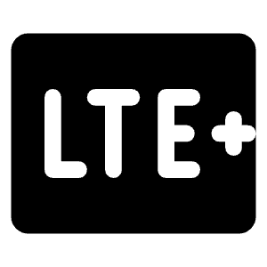 Lte Plus Mobiledata Badge Fill Icon from Rounded Fill - Material Symbols Set