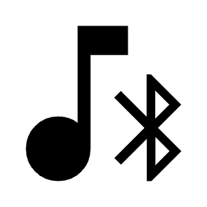 Media Bluetooth On Icon from Sharp Line - Material Symbols Set