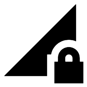 Network Locked Fill Icon from Sharp Fill - Material Pro Free Set