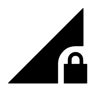 Network Locked Fill Icon from Sharp Fill - Material Symbols Set