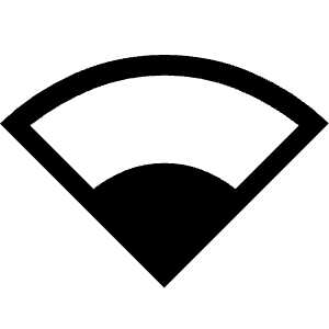 Network Wifi 2 Bar Icon from Sharp Line - Material Symbols Set