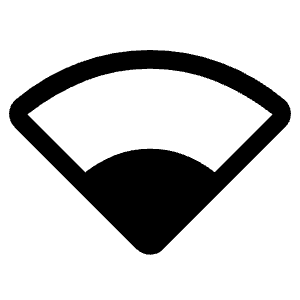 Network Wifi 2 Bar Icon from Rounded Line - Material Symbols Set