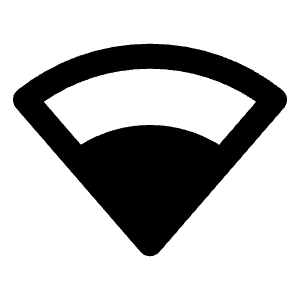Network Wifi 3 Bar Icon from Outlined Line - Streamline Material Free Set