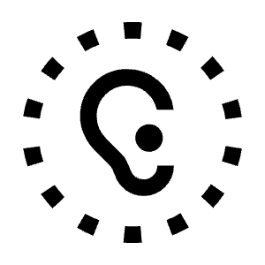 Noise Aware Icon from Sharp Line - Material Symbols Set