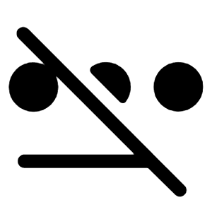 Password 2 Off Fill Icon from Rounded Fill - Material Symbols Set