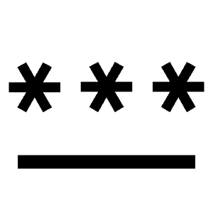 Password Icon from Sharp Line - Material Symbols Set