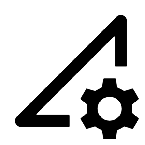 Perm Data Setting Icon from Outlined Line - Material Pro Free Set