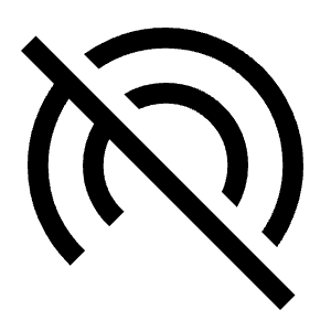 Portable Wifi Off Fill Icon from Sharp Fill - Material Symbols Set
