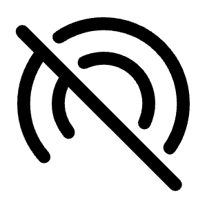 Portable Wifi Off Icon from Rounded Line - Material Symbols Set