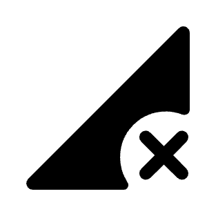 Signal Cellular Nodata Fill Icon from Rounded Fill - Material Symbols Set