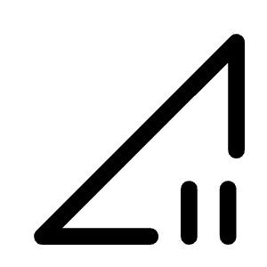 Signal Cellular Pause Icon from Rounded Line - Material Symbols Set