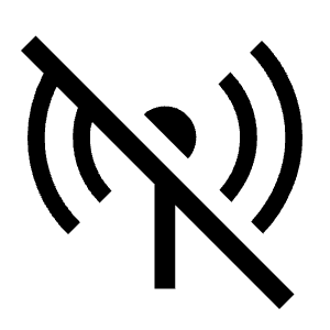 Signal Disconnected Fill Icon from Sharp Fill - Material Symbols Set