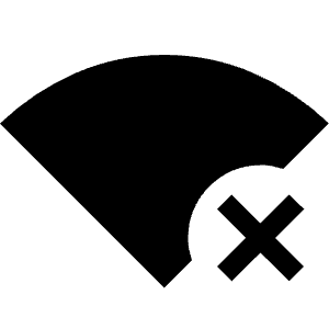 Signal Wifi Bad Fill Icon from Sharp Fill - Material Symbols Set