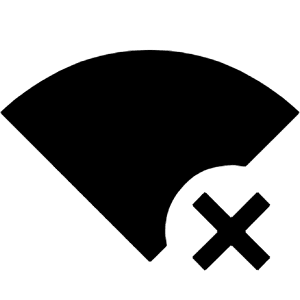Signal Wifi Bad Icon from Sharp Line - Material Symbols Set