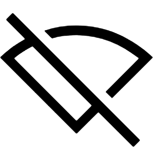 Signal Wifi Off Icon from Sharp Line - Material Symbols Set