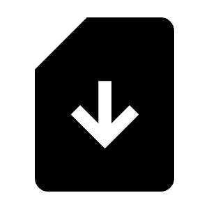 Sim Card Download Fill Icon from Outlined Fill - Material Symbols Set